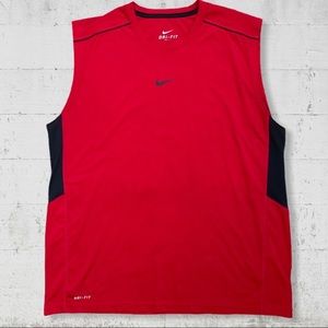 Nike Red Sleeveless Dri-Fit Jersey SZ XL